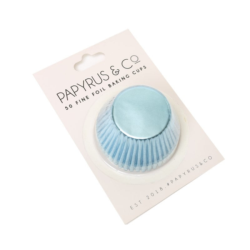 Papyrus & Co Foil Baking Cups - Pastel Blue 50mm