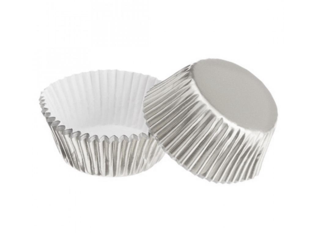 Papyrus & Co  - 50 Foil Baking Cups - Silver 35mm