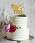 Cake & Candle Gold Plated Cake Topper - Mr & Mrs