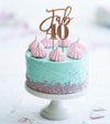 Sugar Crafty Rose Gold Plated Cake Topper - Fab 40