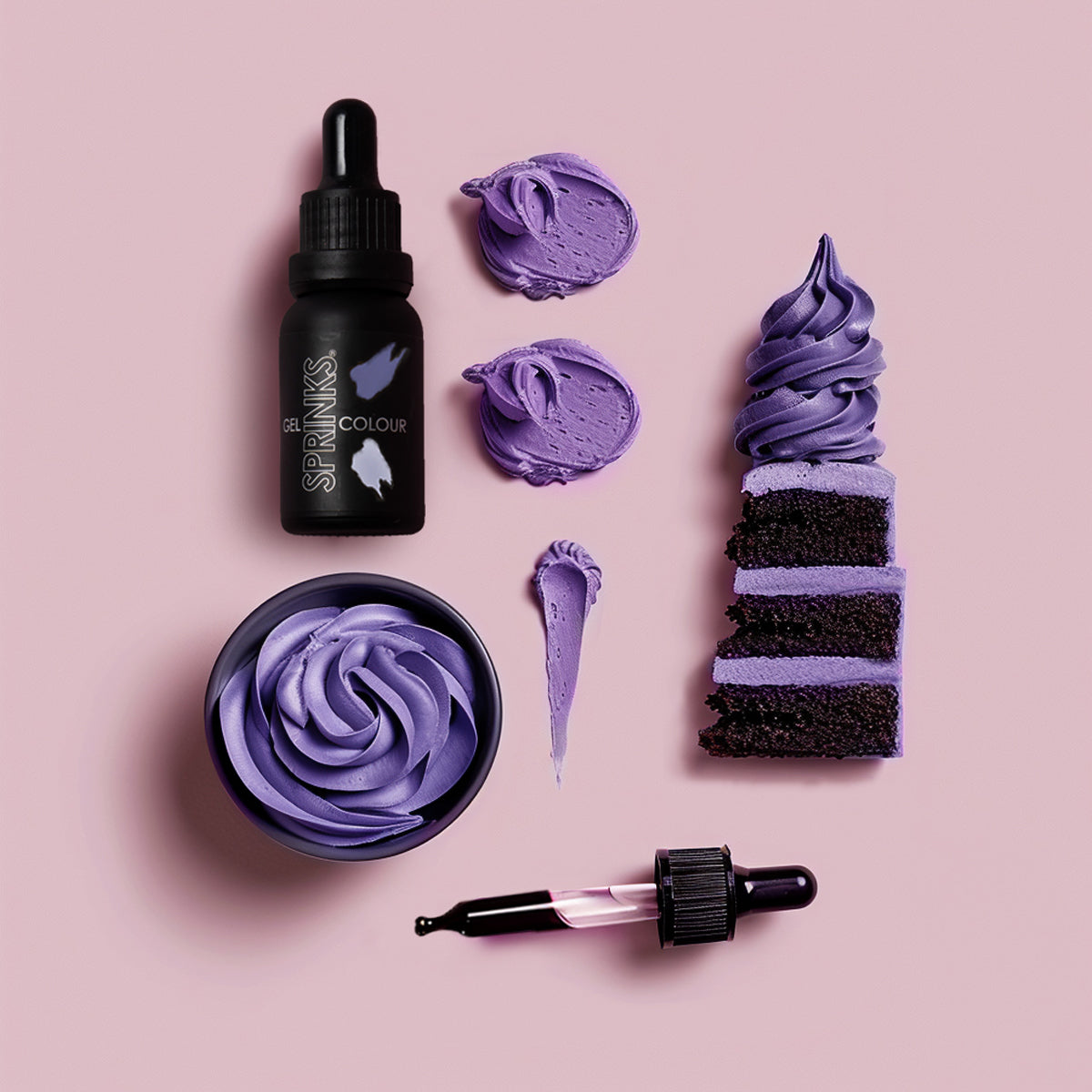 Sprinks Grape Gel Colour (15ml)