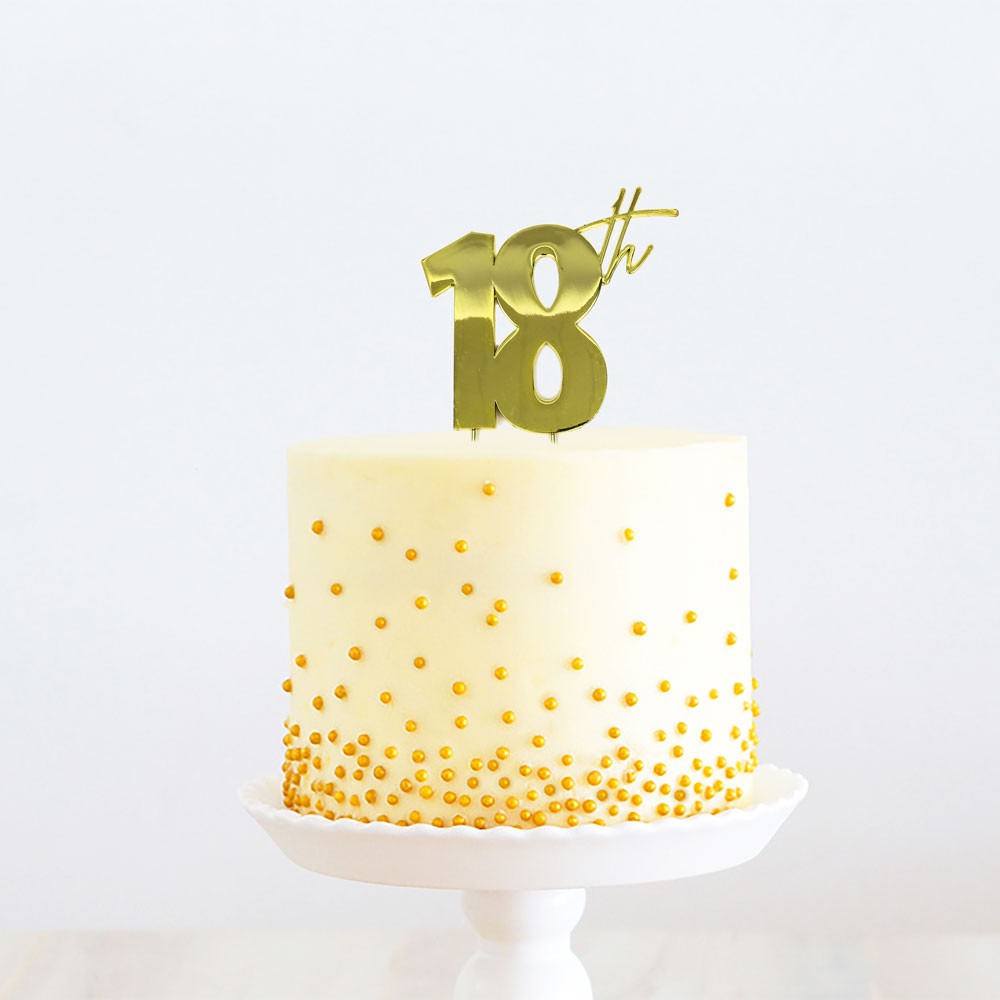 Gold Metal Topper - 18th