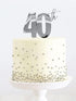 Cake & Candle Metal Cake Topper Silver 40th Cake Toppers The Cooks Kitchen 