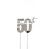 Cake & Candle Topper - 50th Silver Cake Toppers The Cooks Kitchen Mandurah 