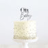 Cake & Candle - Silver Metal Cake Topper - Oh Baby