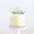 Silver Metal Cake Topper - Happy Birthday 1