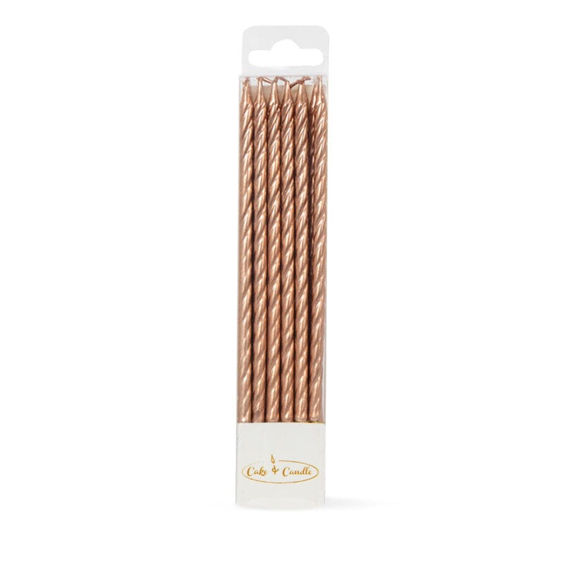 Cake & Candle - Spiral Candles - Gold Candles The Cooks Kitchen Mandurah 