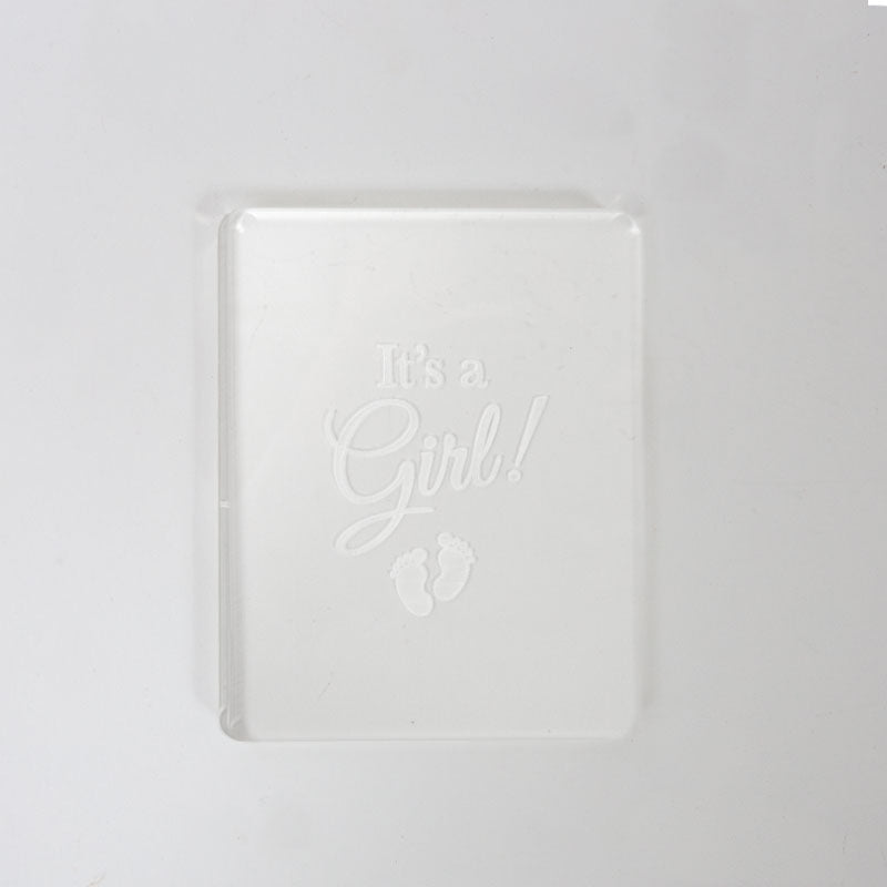 Coo Kie Embosser Stamp - Its A Girl Embossers The Cooks Kitchen Mandurah 