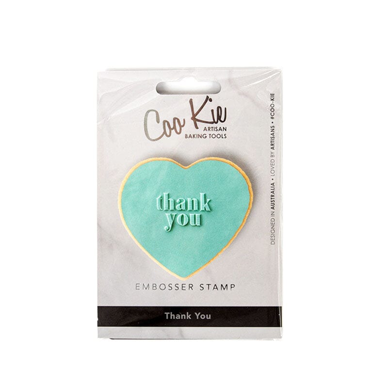 Coo Kie Embosser Stamp - Thank You Embossers The Cooks Kitchen Mandurah 