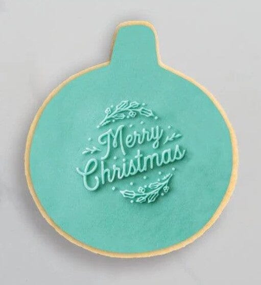 Coo Kie Debosser Stamp - Merry Christmas 2 Embossers The Cooks Kitchen 