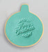 Coo Kie Debosser Stamp - Merry Christmas 2 Embossers The Cooks Kitchen 