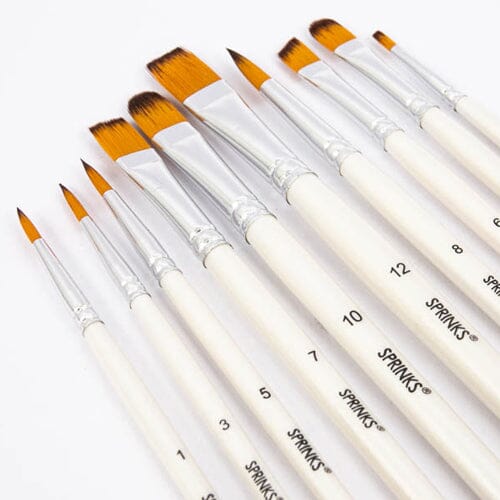Sprinks Sugarcraft Brush Set - 10 Pieces Decorating Accessories The Cooks Kitchen 