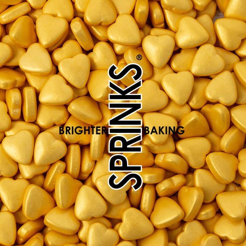 Sprinks - Gold Heart Edible Decorations The Cooks Kitchen Mandurah 