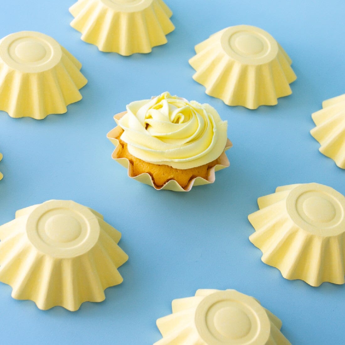 Pastel Yellow Bloom Baking Cups Boards & Boxes & Packaging The Cooks Kitchen Mandurah 
