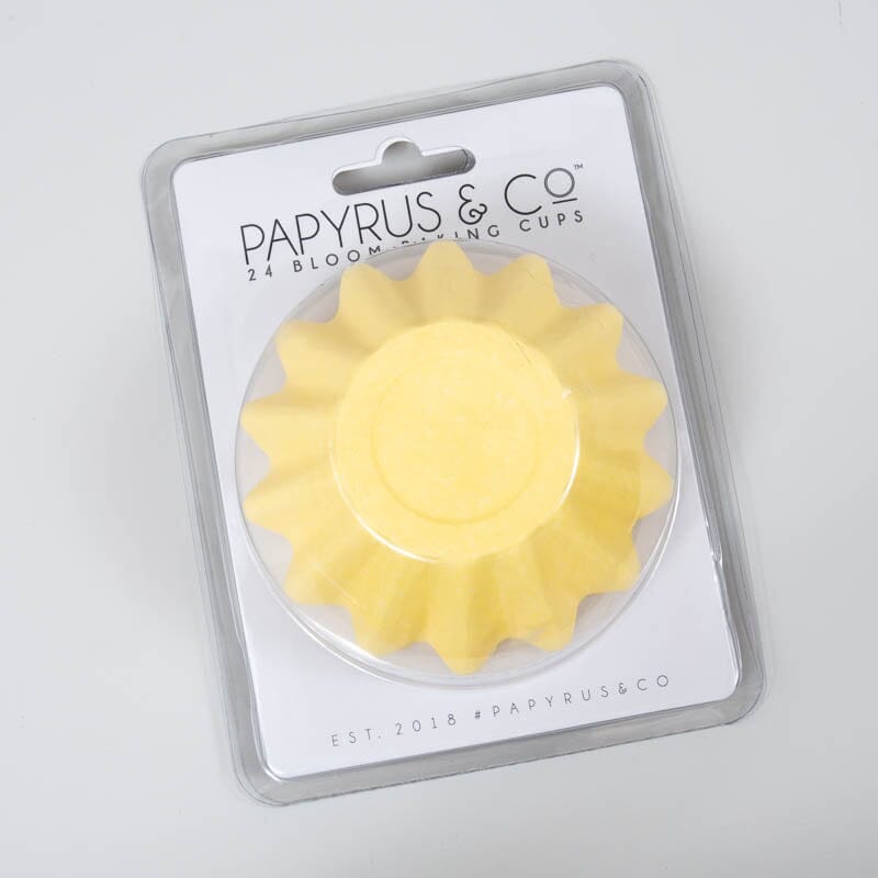 Pastel Yellow Bloom Baking Cups Boards & Boxes & Packaging The Cooks Kitchen Mandurah 