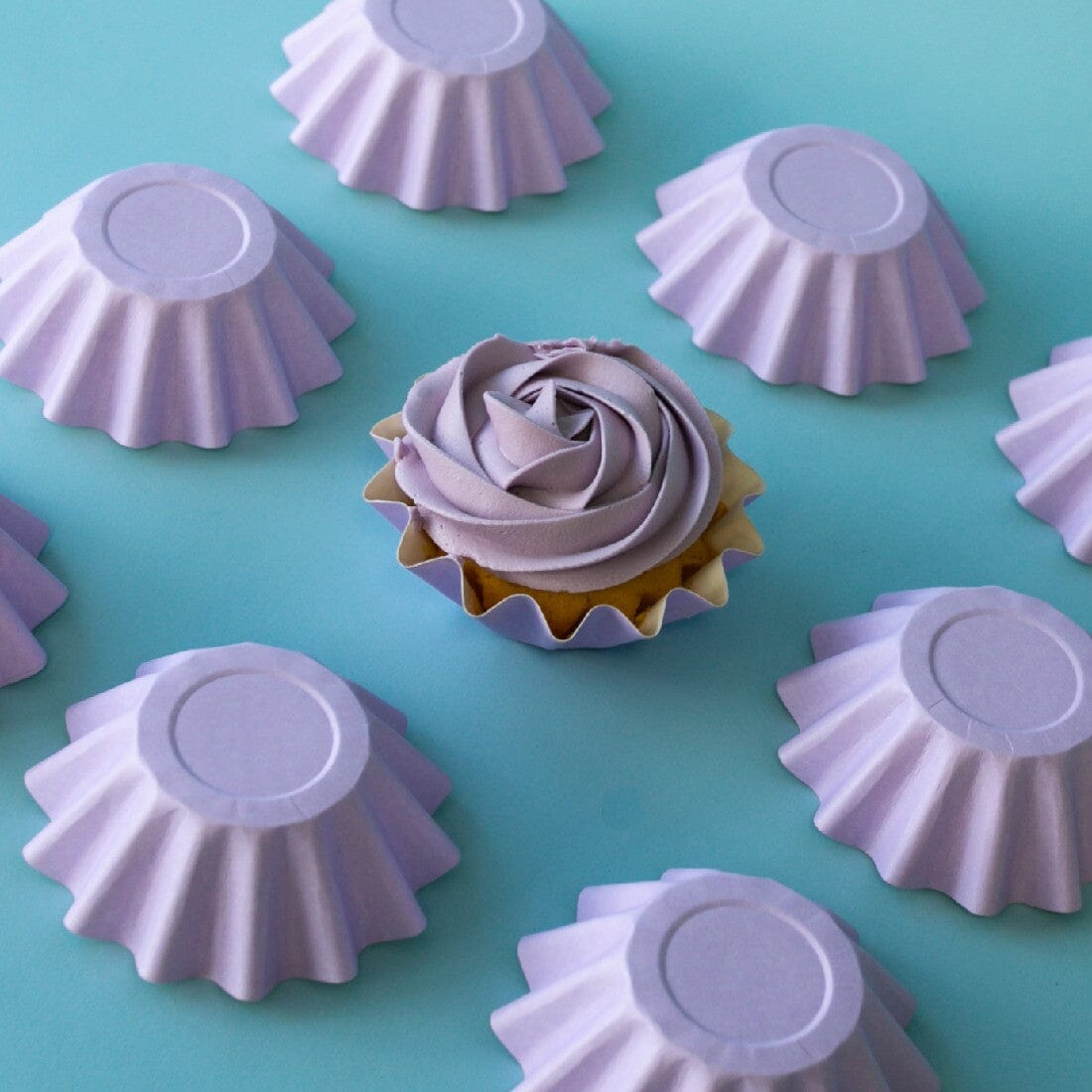 Pastel Lilac Bloom Baking Cups Boards & Boxes & Packaging The Cooks Kitchen Mandurah 