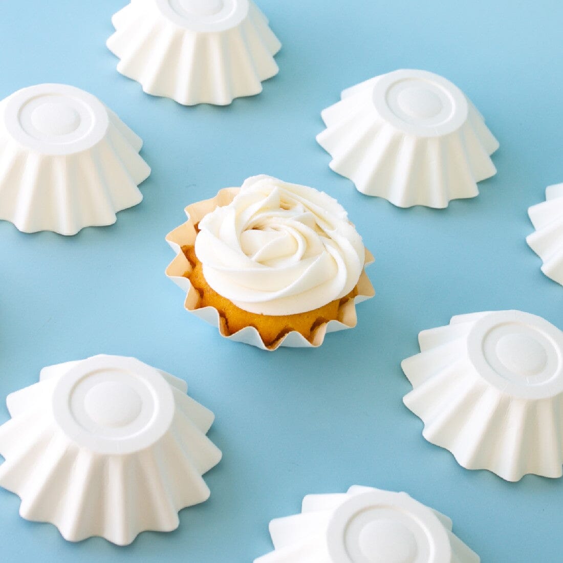 White Bloom Baking Cups Boards & Boxes & Packaging The Cooks Kitchen Mandurah 