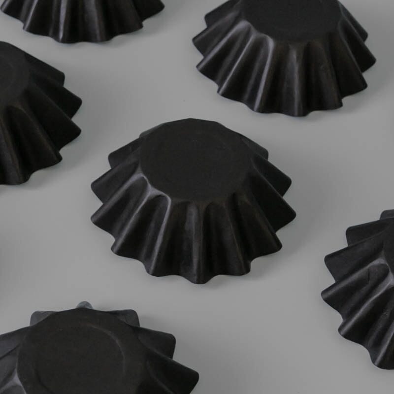 Black Bloom Baking Cups 24 Boards & Boxes & Packaging The Cooks Kitchen 