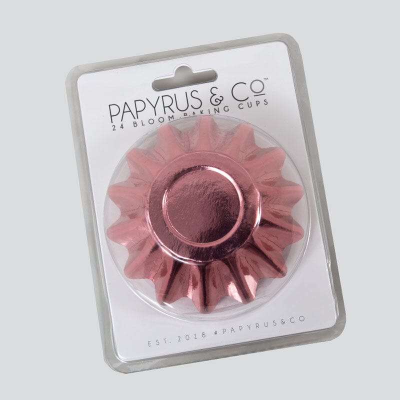 Rose Gold Bloom Baking Cups 24 Boards & Boxes & Packaging The Cooks Kitchen Mandurah 
