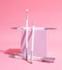 Cake & Candle Silver Double Dipped Cake Candles - White 12pk