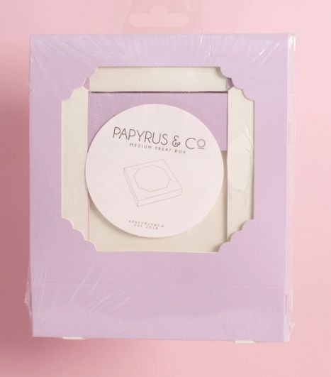 Papyrus Medium Treat Box - Lilac Boards & Boxes & Packaging The Cooks Kitchen 