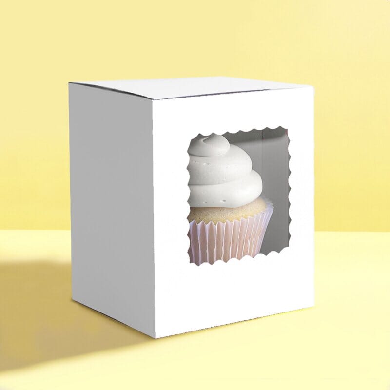 Papyrus & Co Pack Of 6 Single Cupcake Boxes Boards & Boxes & Packaging The Cooks Kitchen 