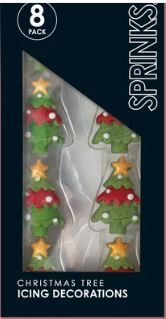 Sprinks Icing Decorations - Christmas Trees