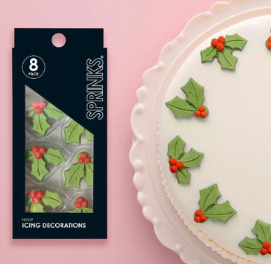 Sprinks Icing Decorations - Holly