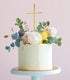 Cake & Candle Fine Cross Cake Topper - Gold Cake Toppers The Cooks Kitchen 