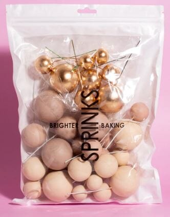 Sprinks 32 Cake Ball Toppers - Champagne Cake Toppers The Cooks Kitchen 