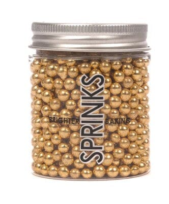 Sprinks Crunchy Shiny Gold 4mm Sprinkles Sprinkles The Cooks Kitchen 