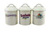 Arnott’s, Bushells & Rosella Canisters Set Of 3 - Cream