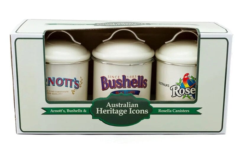 Arnott’s, Bushells & Rosella Canisters Set Of 3 - Cream Matching Storage Sets The Cooks Kitchen 