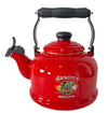 Arnott’s Enamel Whistling Kettle 2.1l - Red