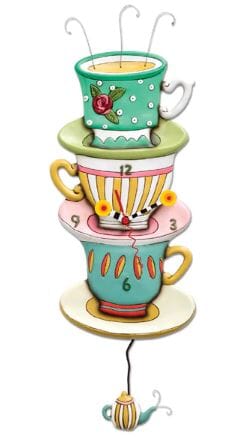 Rikaro - Spot Of Tea Clock Home Decor The Cooks Kitchen 