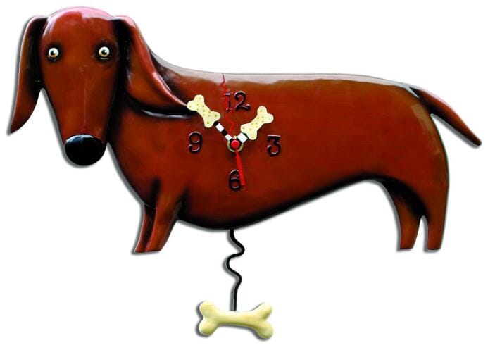 Rikaro - Oscar Dachshund Clock Home Decor The Cooks Kitchen 
