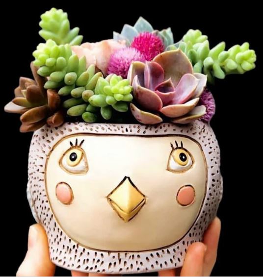 Baby Birdie Pink Planter
