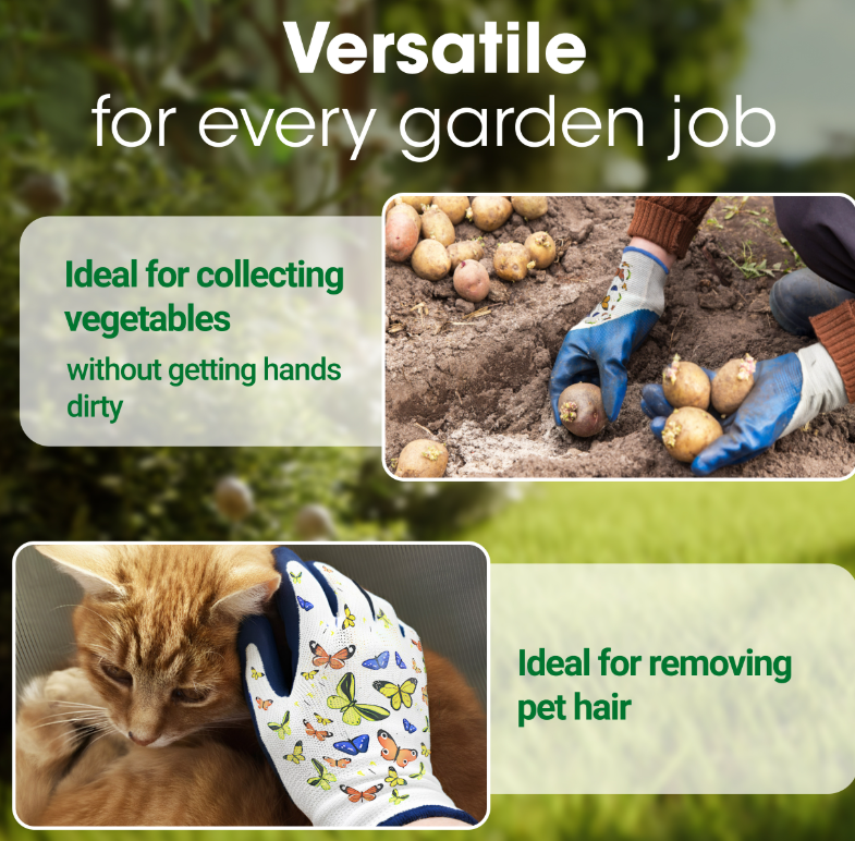 Funjobs Butterfly Garden Gloves - Medium