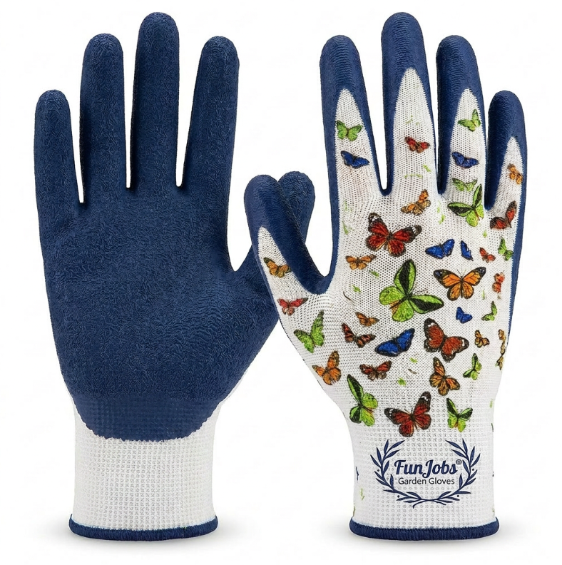 Funjobs Butterfly Garden Gloves - Medium