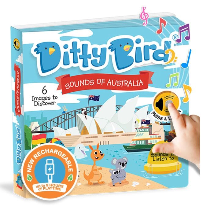 Ditty Bird Sounds Of Australia Multi-coloured 16x2x16cm Children's Giftware The Cooks Kitchen 