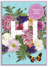 Say It With Flowers Hi Greeting Card Puzzle