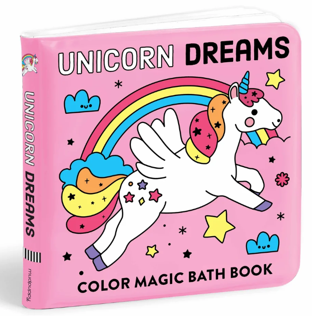 Mudpuppy Unicorn Dreams Color Magic Bath Book 