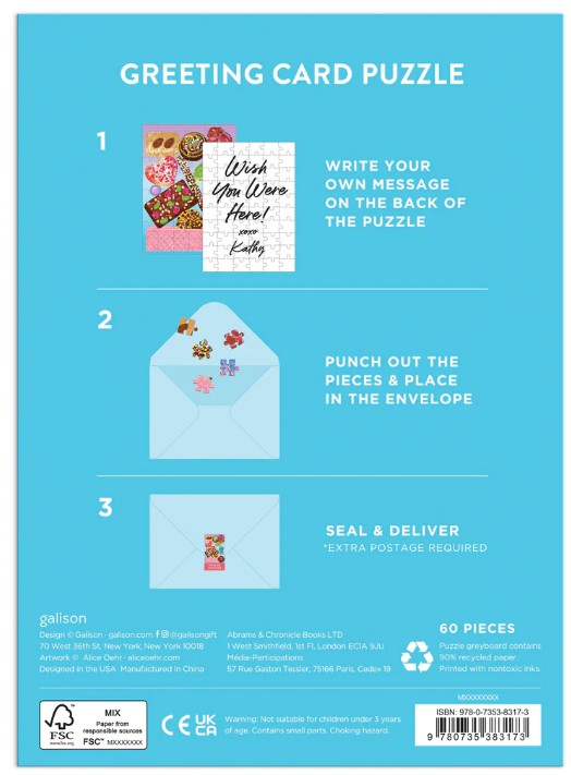 Sweets For The Sweet Greeting Card Puzzle