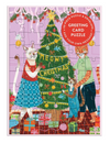 Meowy Christmas Greeting Card Puzzle