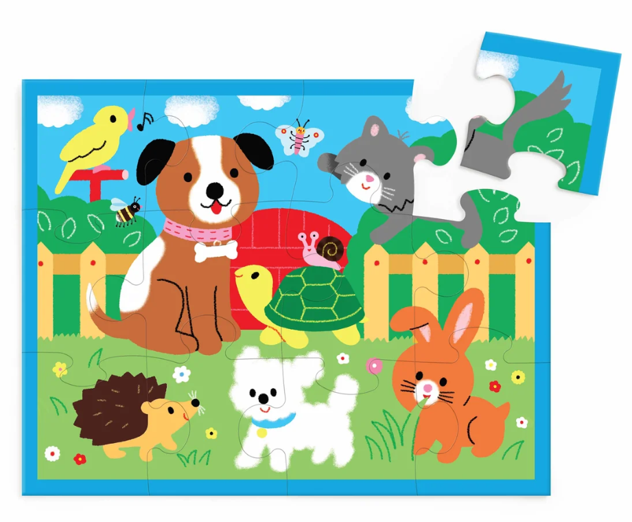 Mudpuppy Playful Pets Pouch Puzzle - 12pcs