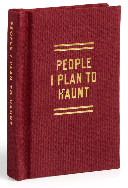 Brass Monkey People I Plan To Haunt Tiny Diary Burgundy