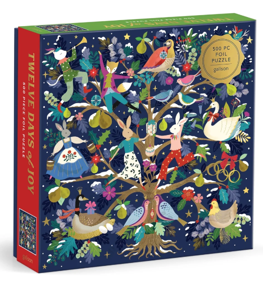 Twelve Days Of Joy 500 Piece Foil Puzzle