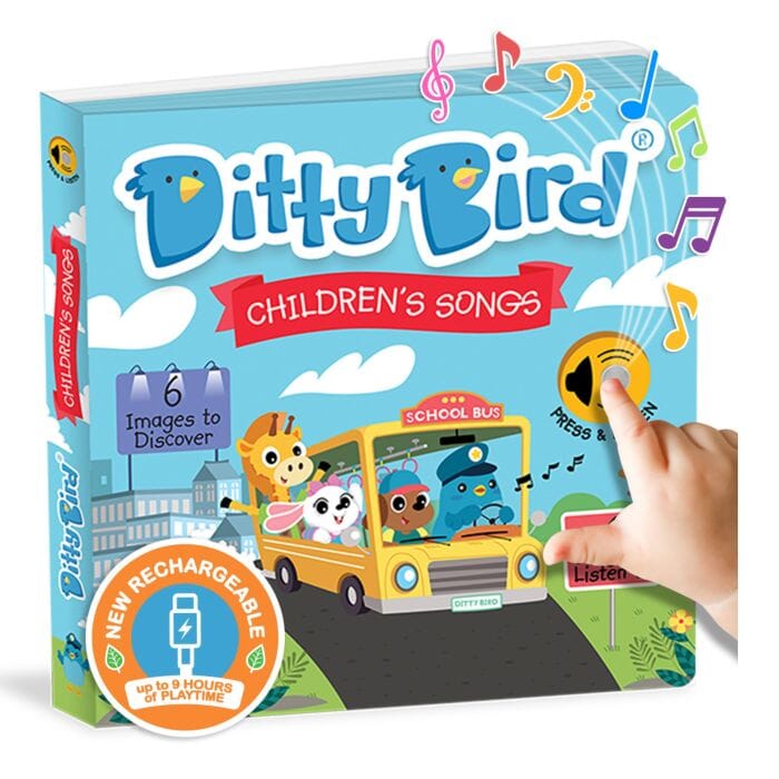 Ditty Bird Children's Songs Multi-coloured 16x2x16cm Children's Giftware The Cooks Kitchen 