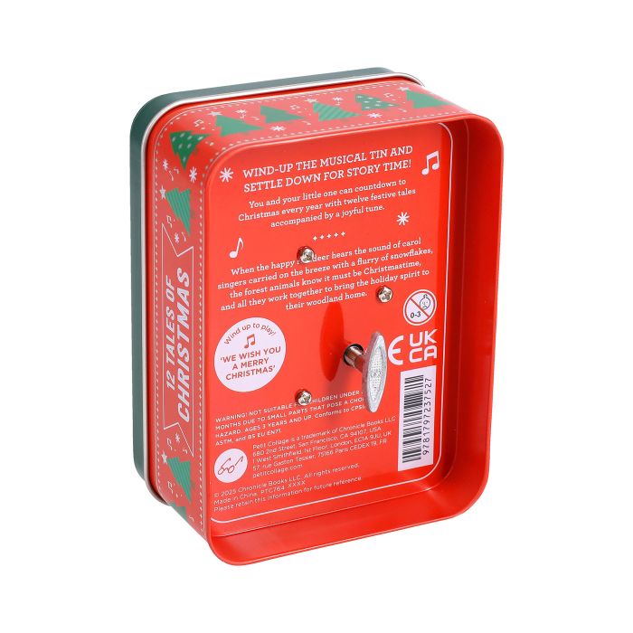 Petit Collage 12 Tales Of Christmas Keepsake Musical Tin 8x18x12cm