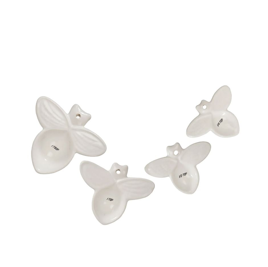 Davis & Waddell Wildflower & Hive Measuring Spoons White Measuring Cups & Spoons The Cooks Kitchen 